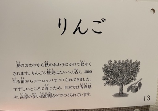 くだものやさいカード 1集 くもんの生活図鑑カード たかぎ 森ノ宮のおもちゃの中古あげます 譲ります ジモティーで不用品の処分