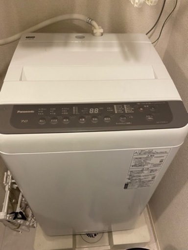 洗濯機 7kg 使用期間：半年 Panasonic