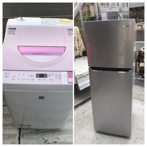 名古屋市郊外配送無料キャンペーン中！！　【新生活応援】単身　冷蔵庫洗濯機セット