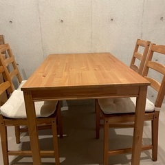 【取引中】IKEA ダイニング　テーブル　椅子