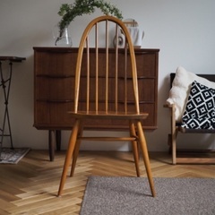 英国アンティーク　アーコール　クエーカーチェア