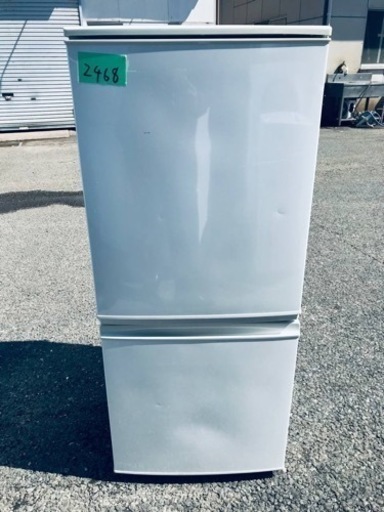①✨2016年製✨2468番 SHARP✨ノンフロン冷凍冷蔵庫✨SJ-D14B-W‼️