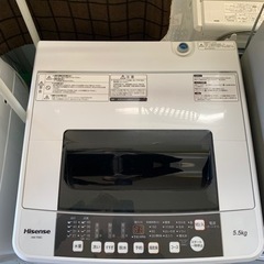 ☆美品 Hisenseハイセンス 全自動洗濯機 HW-T55C ホワイト2018年製 5.5