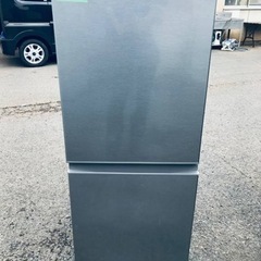 ◆AQUA ノンフロン2ドア冷凍冷蔵庫　AQR-13H　126L　2019年製 AQUAノンフロン冷凍冷蔵庫126L AQR-13H (S)形 2019年製 【i1-1103】