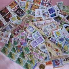 【ネット決済・配送可】使用済み切手　約100g記念切手など色々