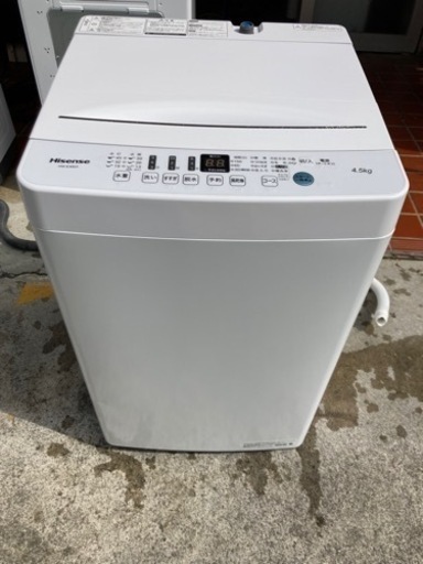 2020年製　洗濯機　4.5kg HW-E4503 Hisence