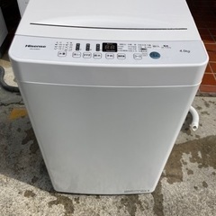 2020年製 洗濯機 4.5kg HW-E4503 Hisence - 洗濯機 