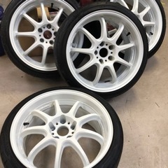 WORKエモーションD9R18インチホイール　タイヤ