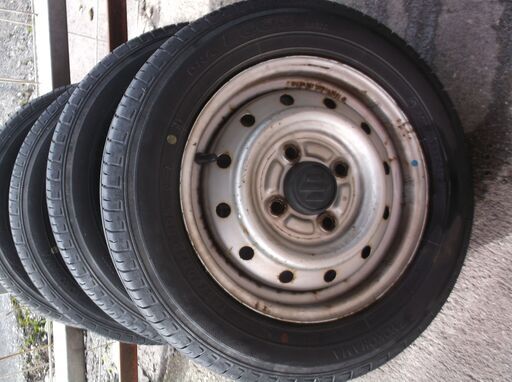 バリ山‼️タイヤ付4本　 165/50R15 ワゴンR/タント/N-BOXムーヴ