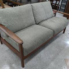 ⭐2Ｐワイドソファ/おしゃれ/ゆったり/グレー⭐