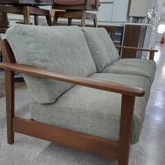 ⭐2Ｐワイドソファ/おしゃれ/ゆったり/グレー⭐