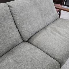 ⭐2Ｐワイドソファ/おしゃれ/ゆったり/グレー⭐