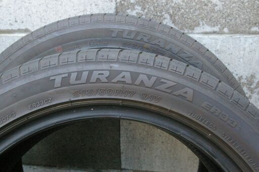 ブリヂストンTURANZA 　ER33 215/50R17　３本同サイズ１本おまけ