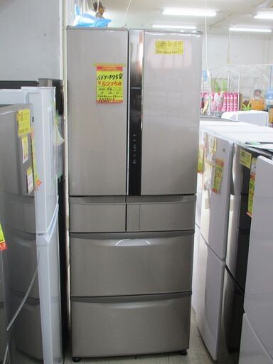 ID:G60009301　日立　６ドア冷凍冷蔵庫４７５L