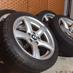 BMW 純正アルミホイール 17×8.0J 5/120 ブリヂストン POTENZA 225/45/RF17 91W 　夏タイヤ4本セット♪