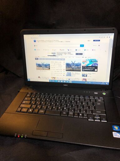 大画面15.6インチWXGA (1366x768)LED液晶「NEC VersaPro VA-E PC-VK17EAZCE 2012年9月製造」Cel-B720 / メモリー4GB / SSD-80GB / DVDマルチドライブ / ギガビットLAN / 無線LAN / Windows10 ＆Office2010インストール済　中古美品