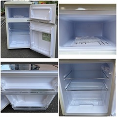 ￥11000(税込み)ノンフロン冷凍冷蔵庫 81L PRR-082D-B 2021年製(4ー01)