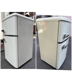 ￥11000(税込み)ノンフロン冷凍冷蔵庫 81L PRR-082D-B 2021年製(4ー01)