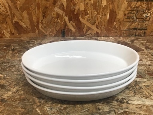 (5548-0) 直接お引き取り限定! ICRIX オーブン皿 27×18cm 楕円形 白 4枚セット 楕円グラタン皿 業務用 飲食店 厨房 店舗用