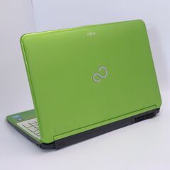 日本製 新品SSD搭載 Wi-Fi有 緑 ノートパソコン 富士通 AH54/G 中古良品
