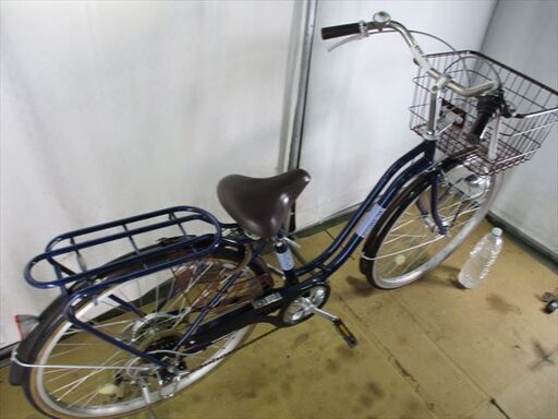 B872★限定特価★ 中古自転車 ママチャリ　ブルー【26インチ　軽快車　6段　LEDオートライト 】 B872☆限定特価☆ 中古自転車 ママチャリ ブルー【26インチ 軽快車 6段 LED