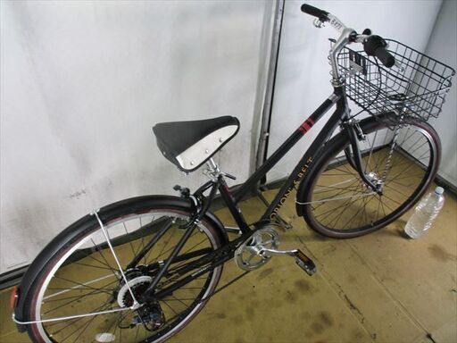 B873★15800円　アルミ　ORIONS　BELT　ブラック　6段★整備済み スポーツ中古自転車 【クロスバイク】 B873☆15800円 アルミ ORIONS BELT ブラック 6段☆整備済み スポーツ