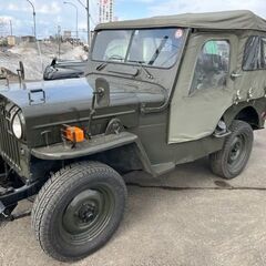 超希少【車検付き】三菱　J54　ディーゼル　自衛隊ジープ　昭和4...