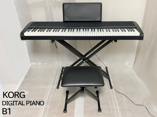 美品】KORG/コルグ 電子ピアノ B1 2017年製を、直接引き取りに来て