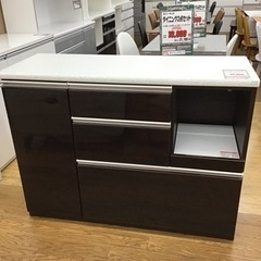 KP-4【ご来店頂ける方限定】ニトリ アルミナ2 キッチンカウンター ブラウン