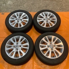 値下?日産デイズB21W 純正アルミ、バリ山タイヤセット