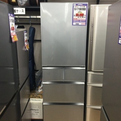 #P-5【ご来店頂ける方限定】AQUAの5ドア冷凍冷蔵庫です