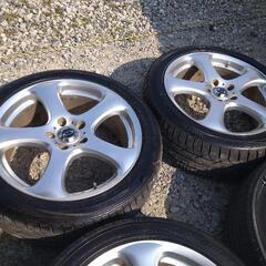18インチ　タイヤホイール　使用可能　溝あり　４本　アルミホイール　タイヤ　ホイール