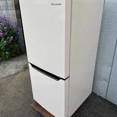 □2ドア冷凍冷蔵庫 2020年製 Hisense HR-D1302□ハイセンス ホワイト白