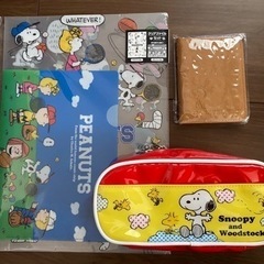 SNOOPY3点セット『クリアファイル、ペンケース、カードケース』