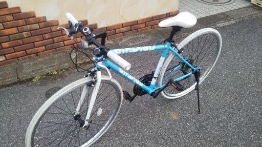nexthleクロスバイク水色