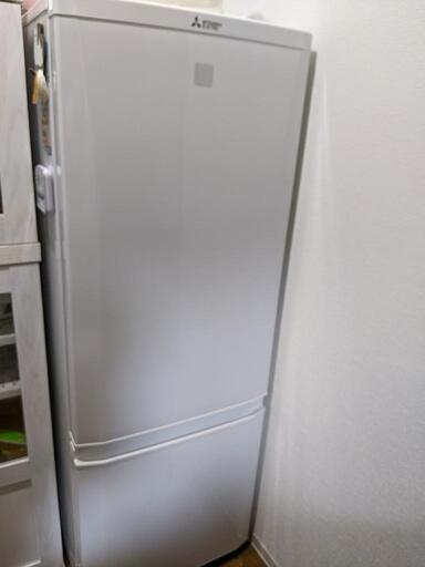 三菱電機 【右開き】168L 2ドア冷蔵庫 ホワイト  MR-P17EC-KW
