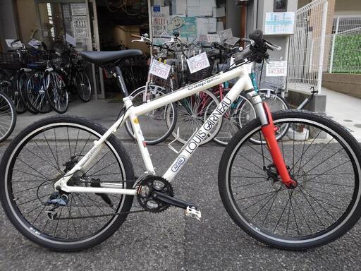 中古自転車１９５８　ルイガノ　キャスパープロ　おそらく２００５年モデル　２６インチ　３×８段ギヤ　ディスクブレーキ　アルミフレーム　フロントサスペンション　ワイヤー錠　ライトは付属していません