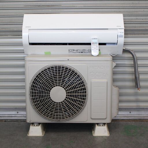 【かながわPay(au可)】T663) 日立 10畳用 2.8kw 単相100V 2017年製 ルームエアコン RAS-A28F(W) 白くまくん エアコン内部クリーン HITACHI 家電 冷蔵 暖房