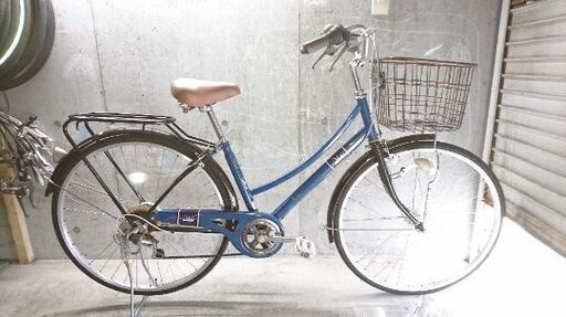 自転車中古 Dolce 外装6段変速 オートライト カゴリアキャリア付き 鍵新品 チャイルドシート取り付け可能 タイヤ27インチ 自転車中古 Dolce 外装6段変速 オートライト カゴリアキャリア付き 鍵