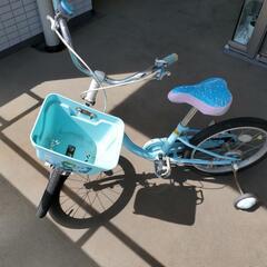 【ネット決済】幼児　女の子用　自転車　補助輪付き