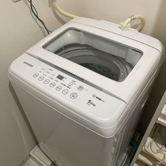 【無料】daewoo 洗濯機sbmwe50 2017年製　取りに...