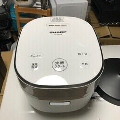 SHARP マイコン炊飯器 三合炊き KS-CF05B-W  2...