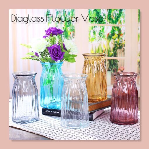 花瓶ガラスダイヤカット ダイヤグラスベースフラワーベース花器韓国北欧 すぬすぬ 京都のインテリア雑貨 小物 花瓶 の中古あげます 譲ります ジモティーで不用品の処分