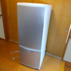 冷蔵庫　ナショナル　162リットル　冷凍庫別　2002年製