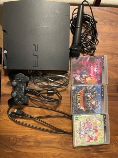 プレステ3本体(CECH-2000A)とソフト3本　※動作確認済
