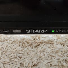 【値下げ】SHARP　50V型ワイド　液晶テテレビ（白）