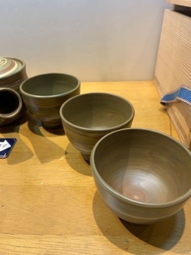 真山作　急須　湯呑みセット 真山作 急須 湯呑みセット