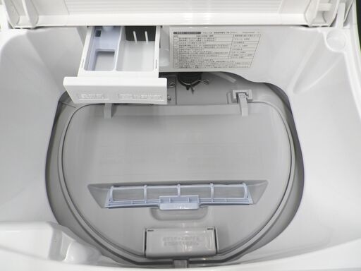 西岡店 洗濯機 5.5㎏ 乾燥3.5㎏ 2018年製 シャープ ES-T5E5 ホワイト