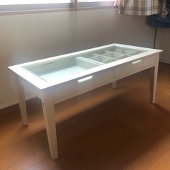 【無料!】コレクションテーブル ガラス天板