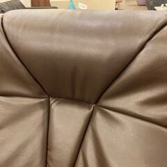 宇都宮でオシャレな家具を探すなら『オトワリバース！』富士ファニチア FUJI FURNITURE ソファ 3シーター 3人掛け ブラウン オットマン付き 中古品